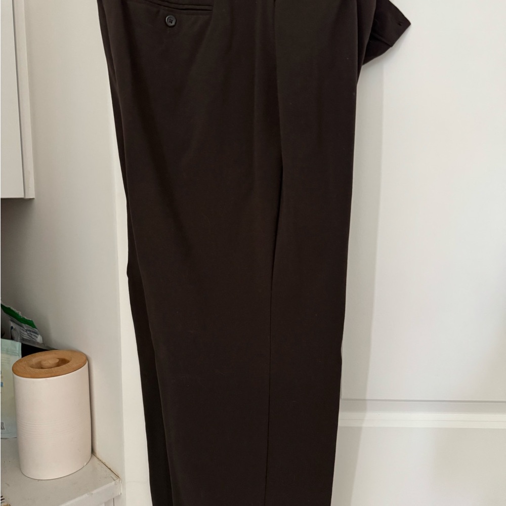 Kim Rogers Dark Brown Dress Pants with stretch waist and tummy panel